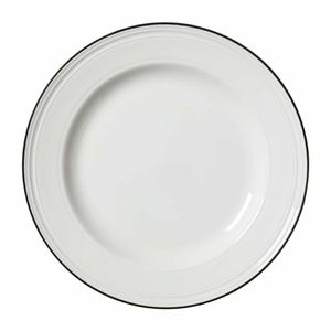 Steelite Bead Black Band Plates 255mm (Pack of 12) - VV2674 - 1