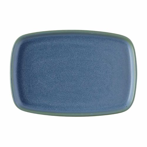 Churchill Emerge Oslo Oblong Plate Blue 222x152mm (Pack of 6) - FS952 - 1