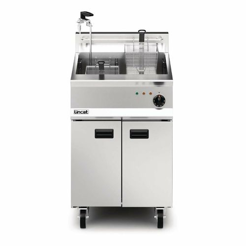 Lincat Opus 800 Single Tank Twin Basket Free Standing Electric Filtration Fryer OE8108/OP - DM523 - 3