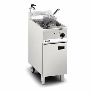 Lincat Opus 800 Single Tank Twin Basket Free Standing Electric Filtration Fryer OE8114/OP - DM530 - 1