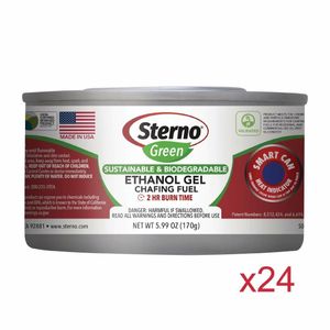 Sterno Green Ethanol Gel Chafing Fuel 2 Hour (Pack of 24) - 1