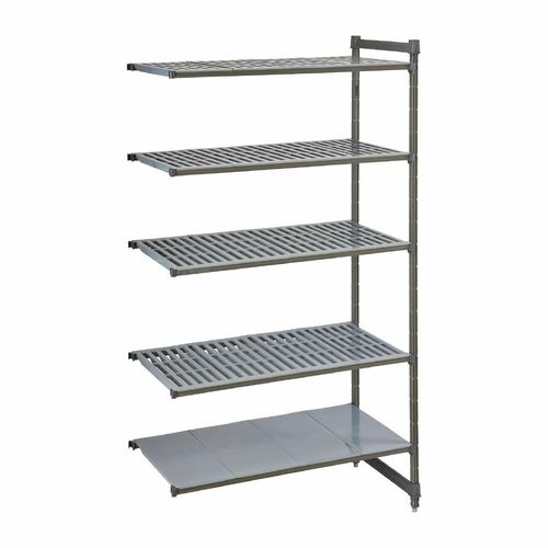 Cambro Camshelving Basics Plus Add-On Unit 5 Tier With Vented Shelves 2140H x 870W x 540D mm - 1