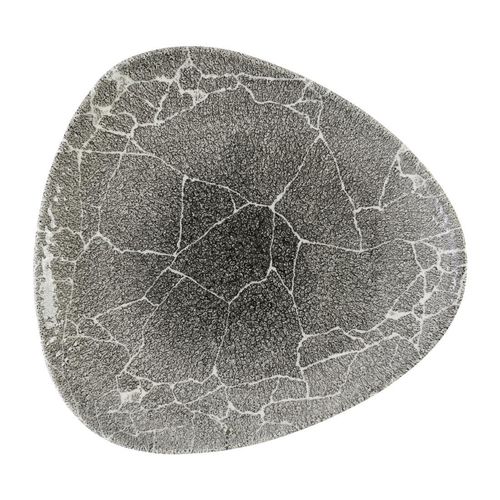 Churchill Studio Prints Kintsugi Quartz Black Triangle Plate 265mm (Pack of 12) - DX810 - 1