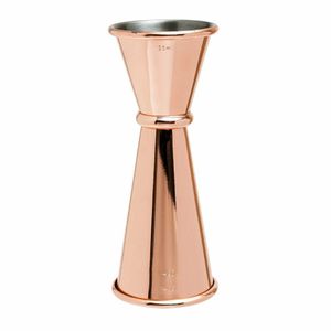 Beaumont Copper Plated Banded Jigger Measure 25/35/50ml - CZ352 - 1