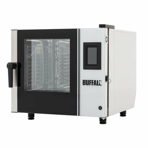 Buffalo Freestanding Smart Touchscreen Compact Combi Oven ?6 x GN 1/1 with Installation Kit and Extraction Hood - SA773 - 10
