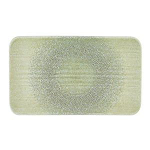 Dudson Harvest Grain Speckled Green Rectangular Plate 270 x 160mm (Pack of 12) - DX872 - 1