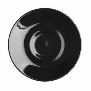 Olympia Cafe Espresso Saucer Black (Pack of 12) - CU955 - 1