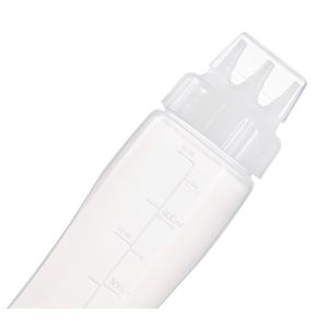 Araven Squeeze Sauce Bottle 3 Nozzles 50cl White - CZ803 - 3