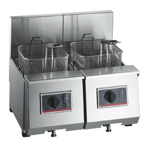 FriFri Profi+ 6+6 Electric Countertop Fryer Twin Tank Twin Baskets 2x4.6kW Three Phase - HS088-3PH - 1