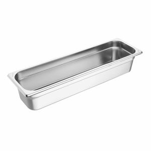 Vogue Stainless Steel Gastronorm 2/4 Tray 100mm - FU263 - 3