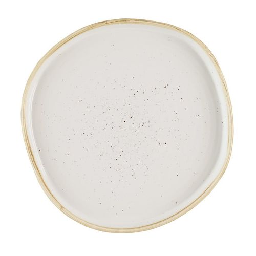 Churchill Stonecast Barley White Organic Walled Plates 206mm (Pack of 6) - HR393 - 1