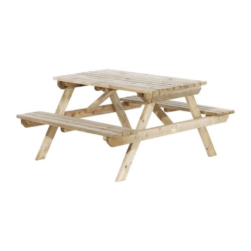 Rowlinson Picnic Table 5ft With Green Parasol 2.7m - HP892 - 7