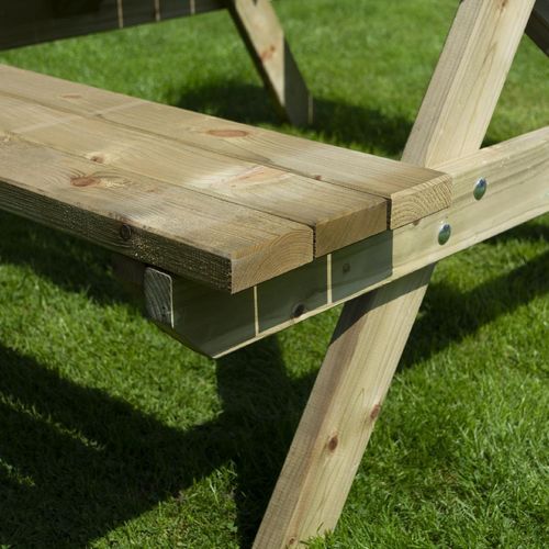 Rowlinson Picnic Table 5ft With Green Parasol 2.7m - HP892 - 9
