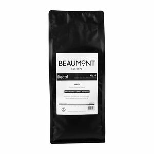 Beaumont No.4 Decaf Coffee Espresso Grind 1kg - HS536 - 1