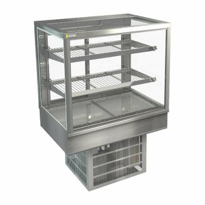 Cossiga Tower STG Refrigerated Drop-in Display w/Solid Front Glass & Rear Sliding Doors 900mm - HT569 - 1