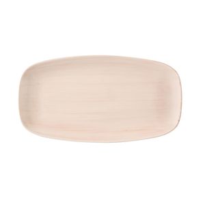 Churchill Stonecast Canvas Coral Chefs Oblong Plates 330 x 117mm (Pack of 6) - HX087 - 1