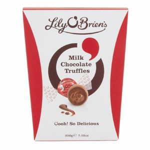 Lily O'Brien's Milk Chocolate Truffles 200g (Pack of 8) - KA205 - 1