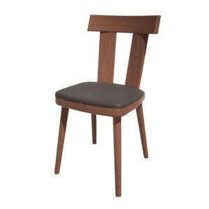 Bolero Bespoke Bamba Side Chair Anthracite/Walnut - HS497 - 1