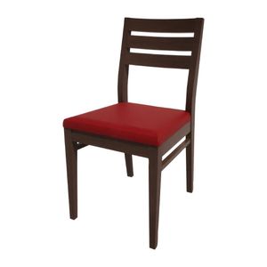 Bolero Bespoke Marty A Side Chair in Red/Wenge - HS363 - 1