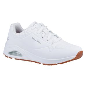 Skechers Mens UNO Slip Resistant Trainers 42 White - BA156-42 - 1