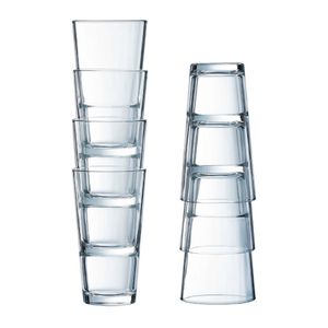 Arcoroc Stack Up Hiball Glasses 285ml (Pack of 24) - HW238 - 3