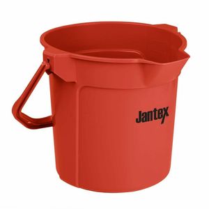 Jantex Red Graduated Bucket with Pouring Lip 10ltr - FU832 - 1