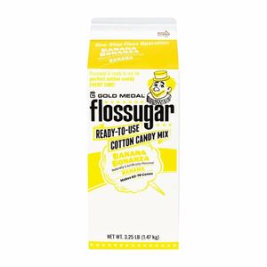 Flossugar Banana Ready to Use Cotton Candy Mix 1.47kg - HS995 - 1