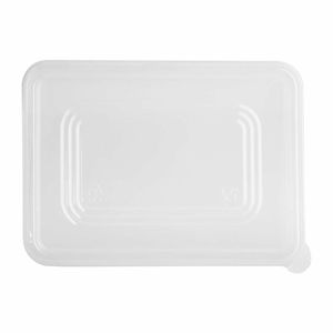 Fiesta Recyclable PET Lids for Bagasse Container Bases (Pack of 100) - HW038 - 3