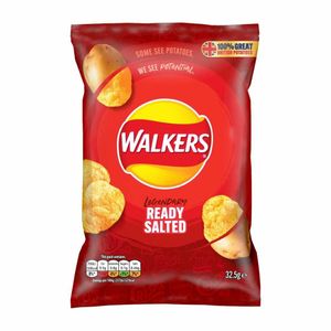 Walkers Ready Salted Flavour Crisps 32.5g (Pack of 32) - CZ704 - 1