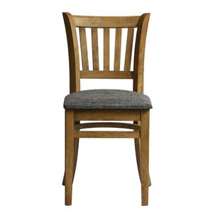 Manhattan Dining Chair in Weathered Oak with Shetland Smoke Seat (Pack of 2) - HX818 - 1
