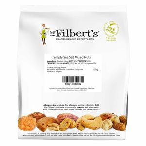 Mr Filbert's Simply Sea Salt Mixed Nuts 1.5kg - KA184 - 1
