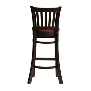 Manhattan Bar Chair in Dark Walnut with Shetland Scarlett Seat - HX855 - 3
