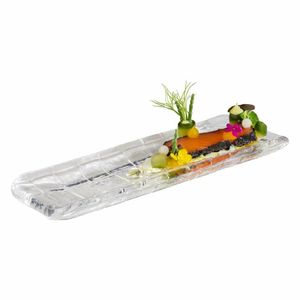 APS Takashi Sushi Board Clear Glass 190x65mm - HY312 - 3