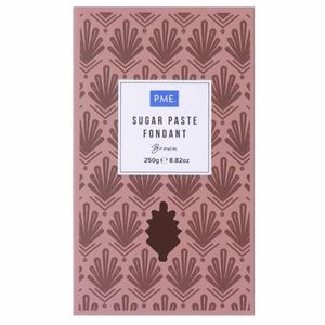 PME Sugar Paste Fondant Brown 250g - HU308 - 1