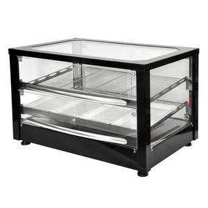 Roller Grill Self Serve Heated Display Cabinet Black Finish WD780SN-SS - HW158 - 1