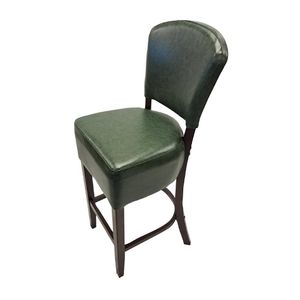 Hanoi Bar Chair in Dark Walnut with Bison Cedar Vinyl - HP776 - 1