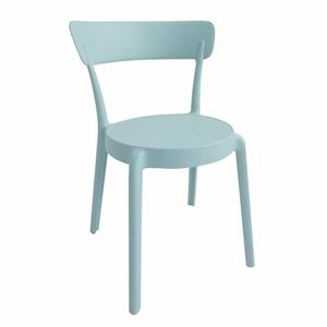 Bolero Mila Caf? Chairs Icy Blue (Pack of 2) - DX973 - 1