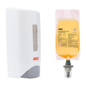 Jantex Manual Anti-Bac Soap Dispenser and Refill Bundle 1300ml - SA815 - 1