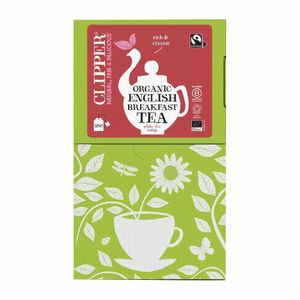 Clipper Fairtrade Organic English Breakfast - Envelope, String & Tag (Pack of 250) - KA503 - 1