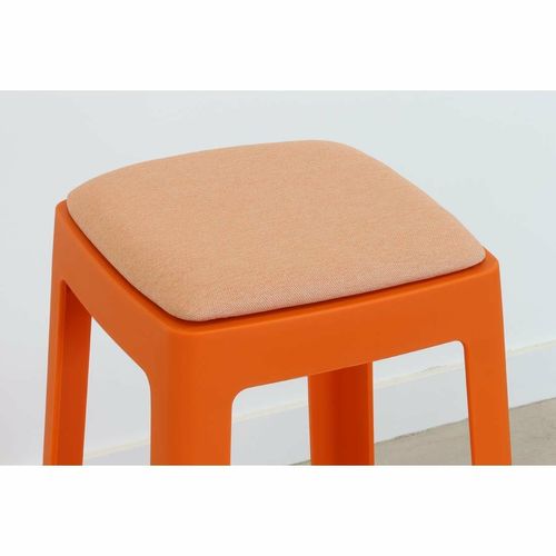 Origin Base Stool Signal Orange 400x400x440mm (Pack of 2) - HX772 - 12