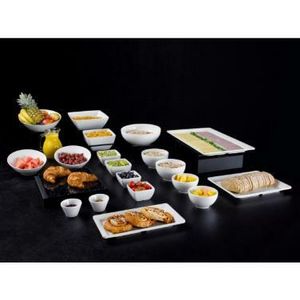 Genware Black Anti-Slip Buffet Riser 18 x 18cm - 3