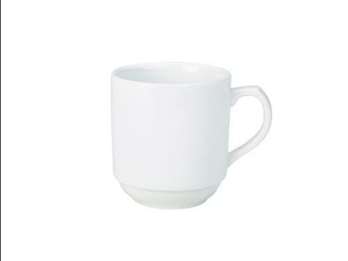 Genware Porcelain Stacking Mug 30cl/ 10oz (Pack of 6) - 1