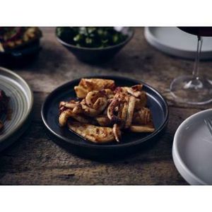 Terra Porcelain Black Low Presentation Plate 18cm (Pack of 6) - 3