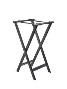 GenWare Black Wooden Tray Stand - 1