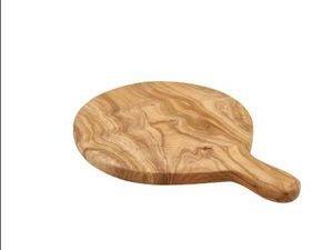 GenWare Olive Wood Round Paddle Board 26cm - 1