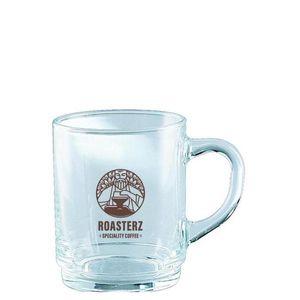 Custom Branded Bock Stacking Coffee Glass (250ml/8.8oz) - 1