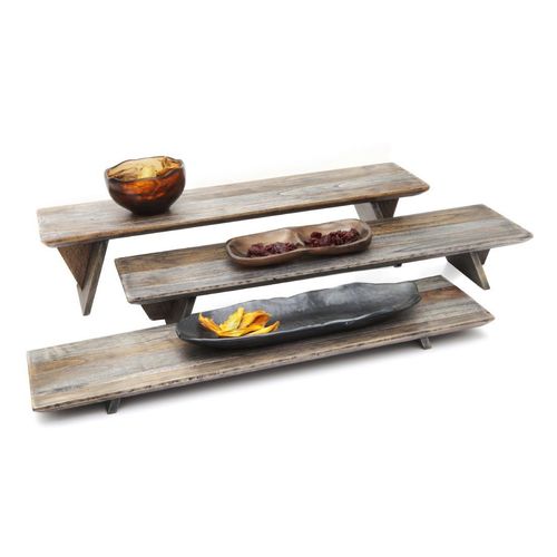 DWH Fusion Buffet System Three Piece Riser Set Ash Grey 584mm - VV3345 - 2