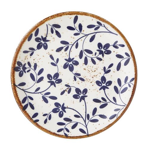 Steelite Performance Flora Coupe Plates Blue 152mm (Pack of 12) - VV4604 - 1