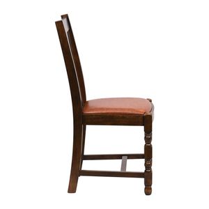 Thame Dining Chair in Vintage Wood with Bison Tan Seat (6 Pack) - JA265 - 3