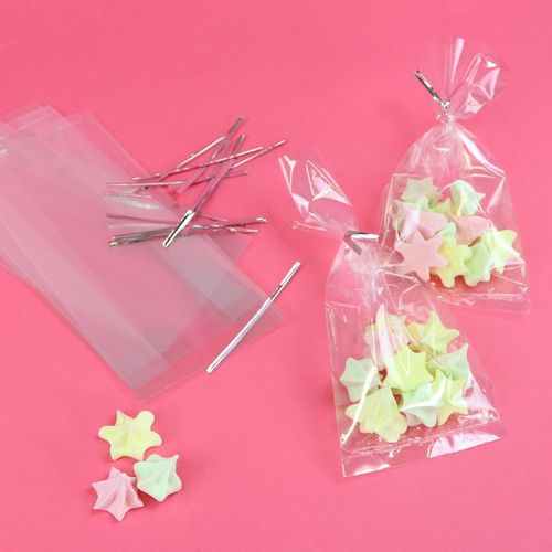 PME Party Bags with Silver Ties (25 Pack) - HZ053 - 6
